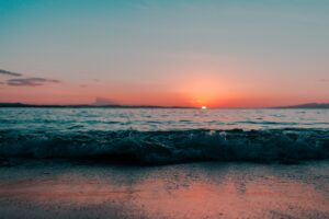 beautiful beach sunset